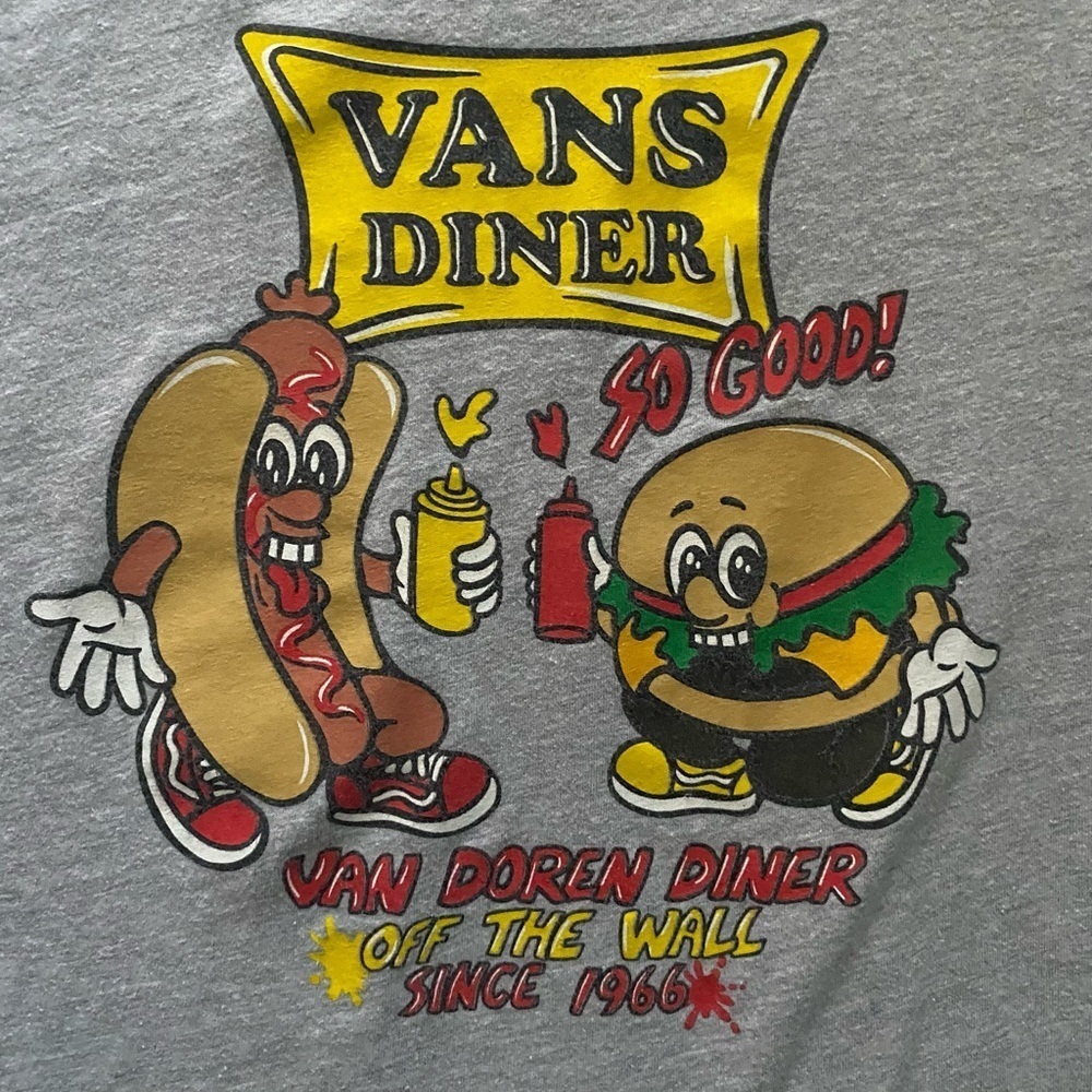 VANS-VANS DINER T SHIRT-SIZE KIDS LARGE